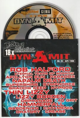 ✪ ROCK HARD DYNAMIT #23/2000 METAL-MAGAZIN BEILAGE CD-SAMPLER NEUW. TOP NM-VG+ - Bild 1 von 3