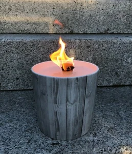 Schmelzlicht Holz Holzoptik | Wachsfresser Kerzenfresser | WeberHomemade - Bild 1 von 3
