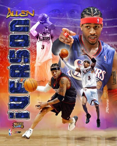 Allen Iverson PHILLY PRIME c2002 Philadelphia 76ers Premium Classic POSTER Print Cover