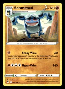 Pokemon SWSH07: Evolving Skies #090/203 Seismitoad Rare - Picture 1 of 2