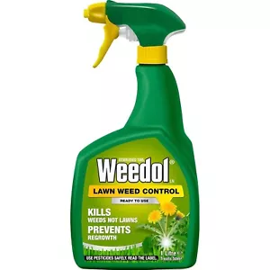 WEEDOL Lawn Weedkiller Kills Weeds Not Lawns Ready To Use Weed Killer Spray 1L - Picture 1 of 6