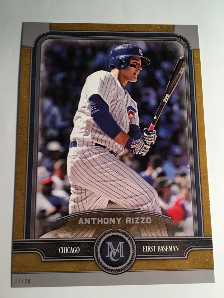 2019 Topps Museum Collection Jumbo 5x7 Anthony Rizzo Cubs 20 01/10 - Image 1 of 1