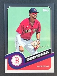 XANDER BOGAERTS 2020 Topps Brooklyn Collection #8 Nero Parallelo SP/75 Red Sox - Foto 1 di 2