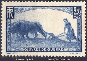 FRANCE AU PROFIT DES OEUVRES DE GUERRE N° 457 NEUF  * AVEC CHARNIERE - Picture 1 of 2