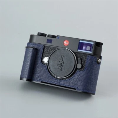 Half Case Genuine Leather Camera Cover For Leica M11 Milicase Handmade 8 Styles - Image 1 of 4