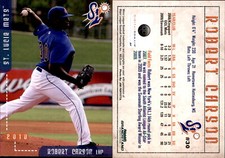 Robert Carson 2010 Grandstand St. Lucie Mets #NNO Card *AutographDen*