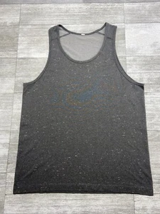 Lululemon Womens Large Tank Top Gray Speckled Activewear Preowned Get Sweaty - Picture 1 of 16
