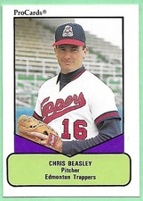 1990 ProCards AAA Baseball Chris Beasley #85 Edmonton Trappers