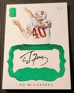 2017 Panini Flawless /5 Premium Ink Ed McCaffrey Autograph - Bild 1 von 4