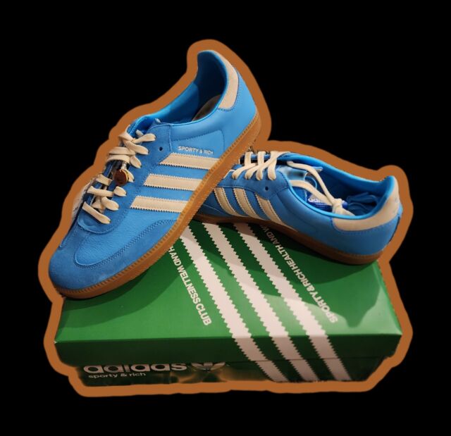 Adidas Samba OG Sporty & Rich Blue Grey Size 10 US IE6975, NEW, SHIPS  NOW! 195745452907