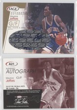 2001 Sage Auto Gold /180 Maurice Jeffers #A21 Auto
