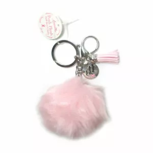 Rabbit Fur PomPom Key Chain Bag Charm Fluffy Puff Ball Phone Car Pendant Purse ! - Picture 1 of 1