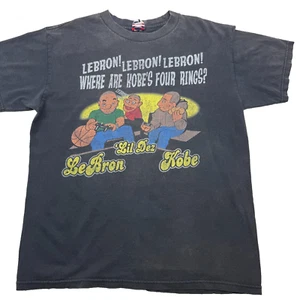 Vtg Dez Kobe Bryant Lebron James Major Diss Men M Black Nike Puppet Commercial - Picture 1 of 8
