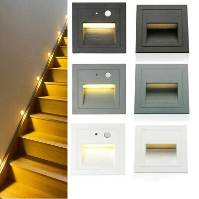 LED Treppenlicht Treppenbeleuchtung Treppenleuchte Stufenlicht Bewegungsmelder - Bild 1 von 4