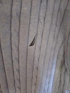 Nautica Mens size XXL Sweater Vest Cable Knit Blue EUC! - Picture 1 of 3
