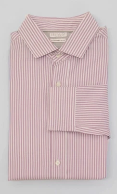 NUEVO CON ETIQUETAS Camisa Brunello Cucinelli Hombres Calce Ocio Estampado Rayas Abotonada Talla M A238 Foto 1 de 4