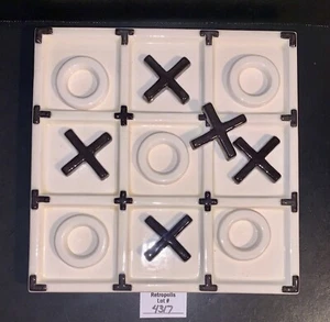 Vintage CERAMIC Tic Tac Toe Game Board and Pieces - Picture 1 of 15