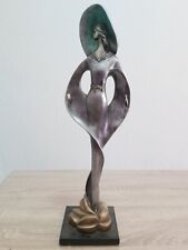 Reduced  to sell  Superb 1950s Massive art deco metal figurine  19" tall