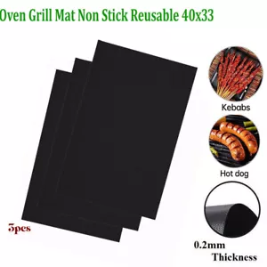 3X Oven Mat Liner Sheet Protector Mat Large Teflon Heavy Duty Non Stick Reusable - Picture 1 of 10