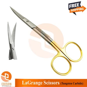 Surgical Lagrange Dissecting Scissors Precision Tip 14cm TC Dissection Tool - Picture 1 of 3