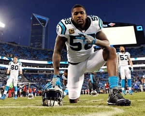 Foto de fútbol americano de la NFL Thomas Davis Game Day Pose Carolina Panthers 8x10 - Imagen 1 de 1