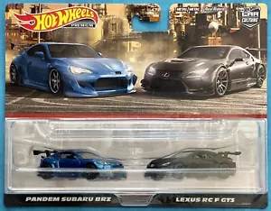 NEW HOT WHEELS 2023 PREMIUM TWIN PACK - PANDEM SUBARU BRZ & LEXUS RC-F GT3 - JDM - Picture 1 of 2