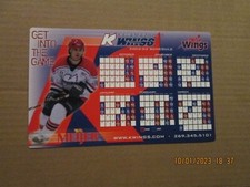 UHL Kalamazoo Wings Vintage Circa 2002-03 Team Logo Hockey Magnet Schedule