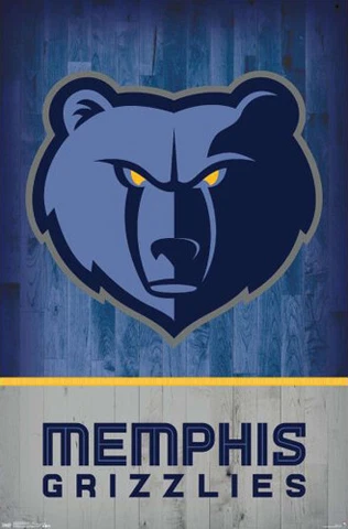 MEMPHIS GRIZZLIES Official NBA Basketball Team Logo Theme 22x34 Wall POSTER Cover