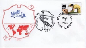 50° ANNIVERSARIO RIVOLTA DI VARSAVIA, NILES, IL 1994 FDC18978 - Foto 1 di 1