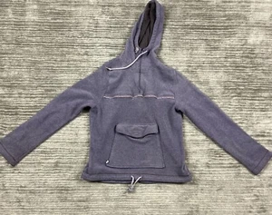 Vintage Roxy Quiksilver Hoodie Womens Medium Purple Fleece 1/4 Zip Pullover - Picture 1 of 11