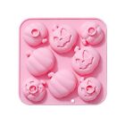 8 Cavities Halloween Pumpkin Mold Silicone Mousse Moulds Cake Chocolate Mould