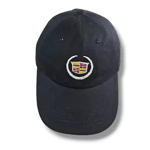 Cadillac Baseball Cap One Size Black Cotton Adjustable Embroidered Logo Cotton - Picture 1 of 9