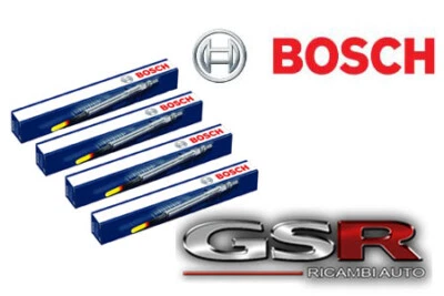 CANDELETTE ORIGINALI BOSCH FIAT PANDA PUNTO 500 DOBLO 1.3 MULTIJET 0250203002 - Immagine 1 di 2