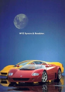 Catalogue Brochure VW W12 / Roadster concept Ital Design 1998 Italiano English - Imagen 1 de 2