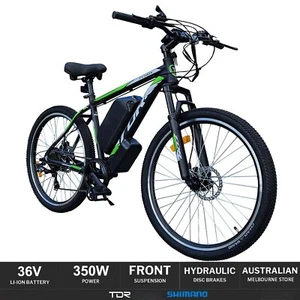 TDR 29" Electric Bike Mountain Bicycle eBike e-Bike City MTB Lithium Battery - Picture 1 of 13
