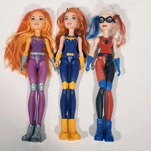 MATTEL DC SUPER HEROES 12"DOLLS ACTION FIGURE BATGIRL STAR FIRE HARLEY QUINN - Picture 1 of 3