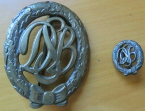 German WWI Sports Badge & Miniature. - Picture 1 of 2
