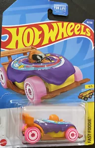 Hot Wheels Donut Drifter Purple #82 82/250 2022 Fast Foodie 4/5 - Picture 1 of 2