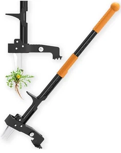 Brewin Weed Puller Tool, Fully Stand Up Weeding Tool with 4 Claws - Zero Bending - Picture 1 of 6