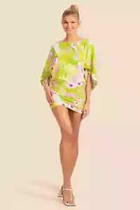 Trina Turk La Palma Swimsuit Cover Up Tunic Caftan Size S $162 NWT - Picture 1 of 3