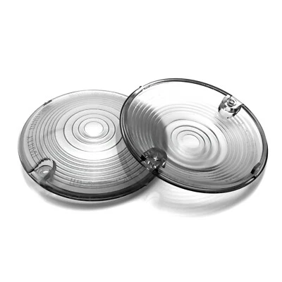 2x Luz de señal de giro cubierta plana ahumada para Harley Davidson Road Electra Glides Foto 1 de 4