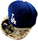 Los Angeles Dodgers Unsigned Memorial Day Hat New Era 59 Fifty Size 7 3/4