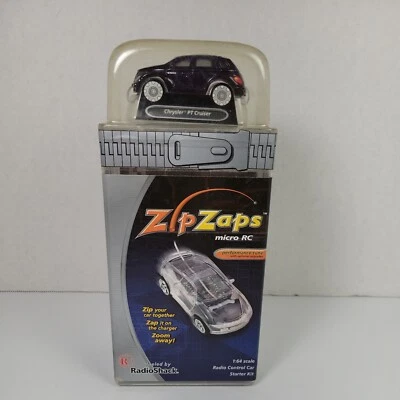 Zip Zaps Micro RC Chrysler PT Cruiser 1:64 Scale 2002 RadioShack - Purple NIB - Image 1 of 4