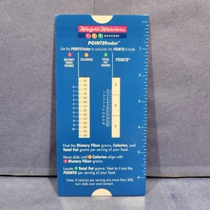 Weight Watchers WW 123 Success Points Finder Slide / Slider Calculator 1998 BLUE - Picture 1 of 9