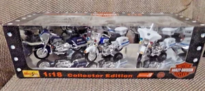 1999 MAISTO HARLEY-DAVIDSON 1:18 SCALE POLICE MOTORCYCLES - Picture 1 of 1