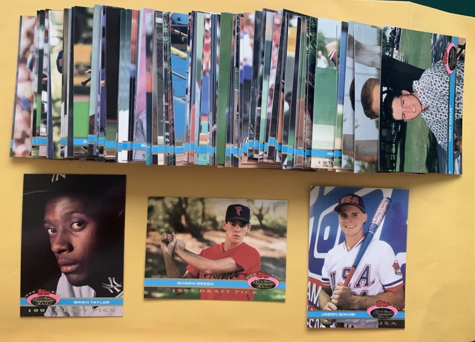 1991 Stadium Club Dome SET BREAK singles - stars, rookies, HOFers - Image 1 of 1