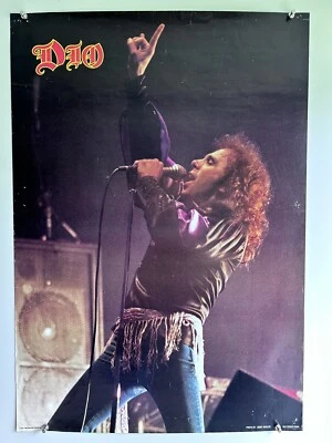 Dio Black Sabbath Poster Original Vintage Holy Diver Niji Productions Circa 1983 - Image 1 of 4