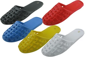 Sandali donna slide ciabatte punta chiusa infradito slip on taglie casual nuovi - Foto 1 di 6