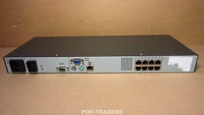 HP EO1013 0x1x8 8Port CAT5 KVM Console Switch 336044-B21 396630-001 - NO CABLES - Bild 1 von 2