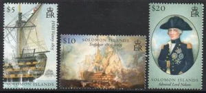 SOLOMON MNH 2005 SG1159-61 200 aniversario de la batalla de Trafalgar - Imagen 1 de 1